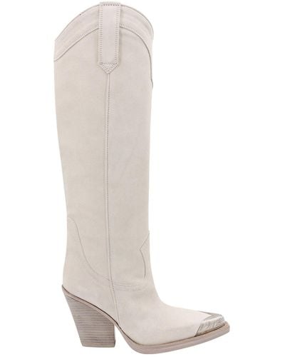 Paris Texas El Dorado Heeled Boots - White