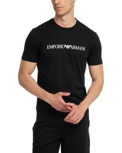 Emporio Armani T-shirt maglia maniche corte girocollo uomo - Nero