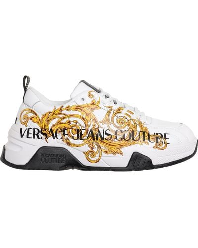 Versace Stargaze Logo Couture Sneakers - Metallic