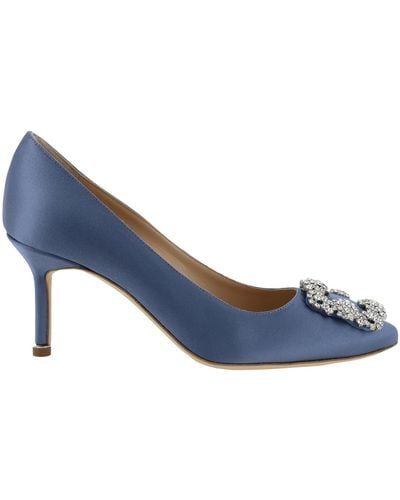 Manolo Blahnik Hangisi Court Shoes - Blue