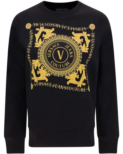Versace V-emblem Sweatshirt - Blue