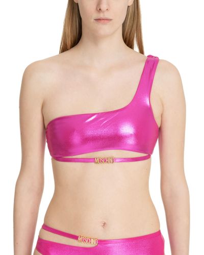 Moschino Swim Bikini Top - Pink