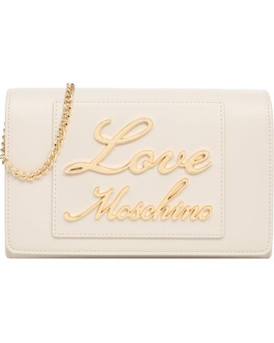 Love Moschino Lovely Love Crossbody Bag - Natural