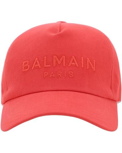 Balmain Cappello da Baseball - Rosso