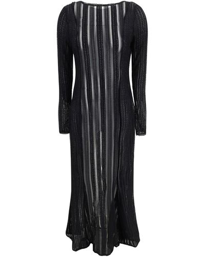 Charo Ruiz Saley Long Dress - Black