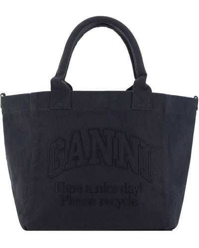 Ganni Easy Tote Bag - Black