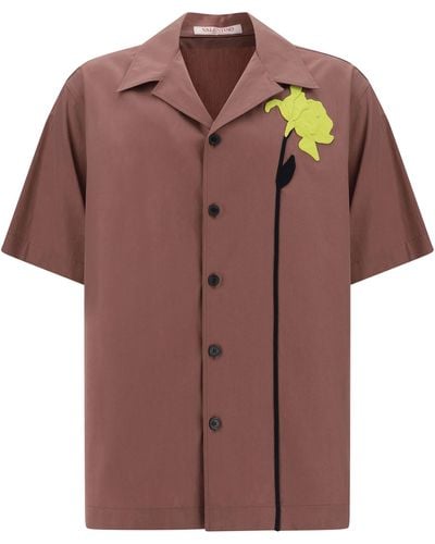 Valentino Short Sleeve Shirt - Purple