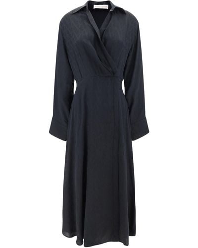 Valentino Toile Iconographe Long Dress - Blue