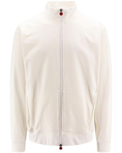 Kiton Zip-up Sweatshirt - White