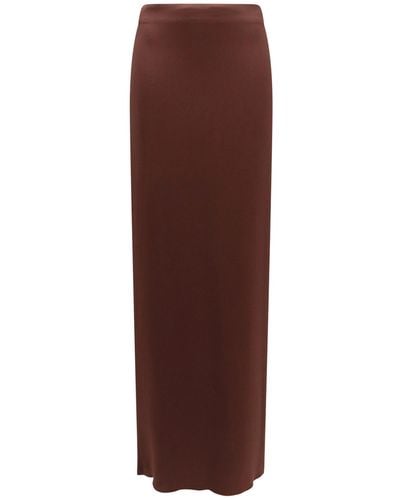 Erika Cavallini Semi Couture Maxi Skirt - Brown