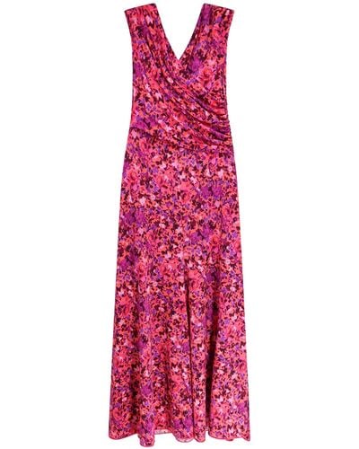Erika Cavallini Semi Couture Midi Dress - Purple