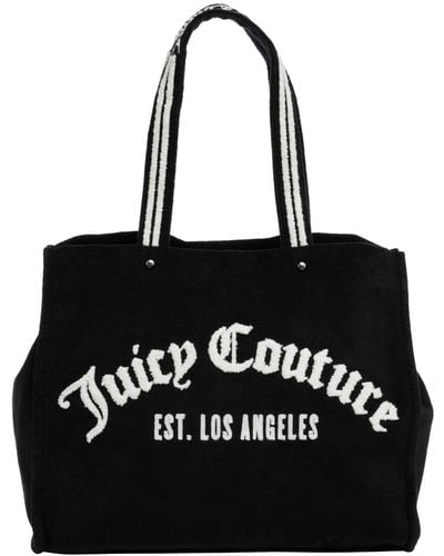 Juicy Couture Shopping bag iris towelling - Nero