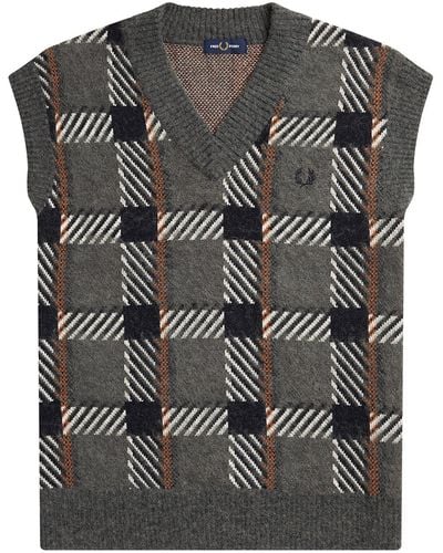 Fred Perry Gilet - Grigio