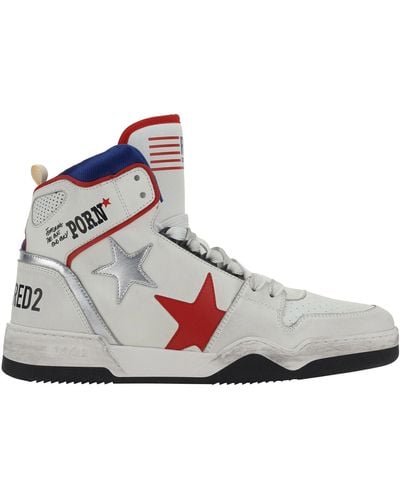 DSquared² Sneakers alte rocco spiker - Bianco