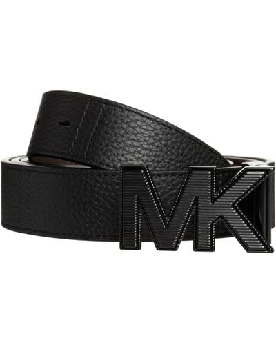 White michael on sale kors belt mens