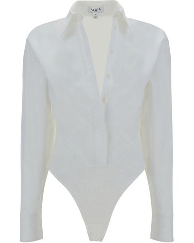 Alaïa Layer Bodysuit - White