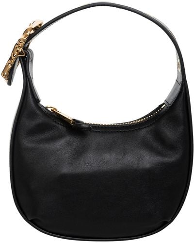 Moschino Leather Hobo Bag - Black
