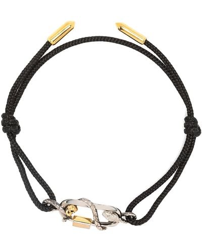 Alexander McQueen Snake Bracelet In - Metallic