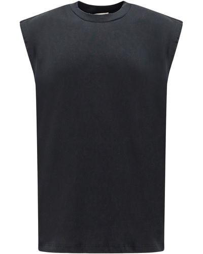 A PAPER KID Sleeveless T-shirt - Black