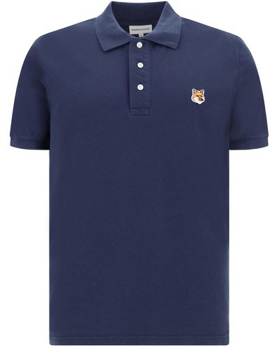 Maison Kitsuné Polo Shirt - Blue