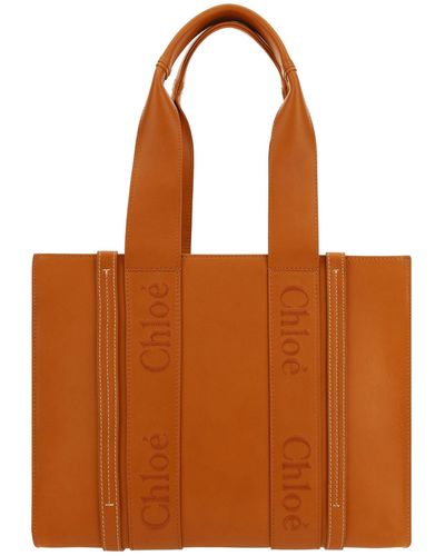 Chloé Shopping bag woody - Marrone