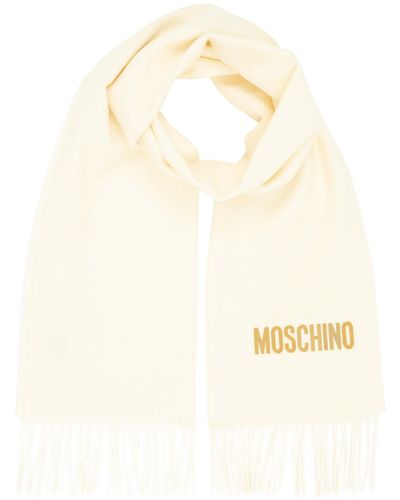 Moschino Wool Wool Scarf - Natural