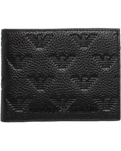 Emporio Armani Leather Wallet - Black