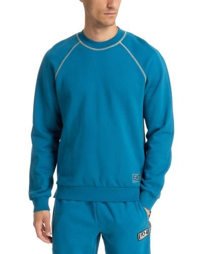 EA7 Cotton Sweatshirt - Blue