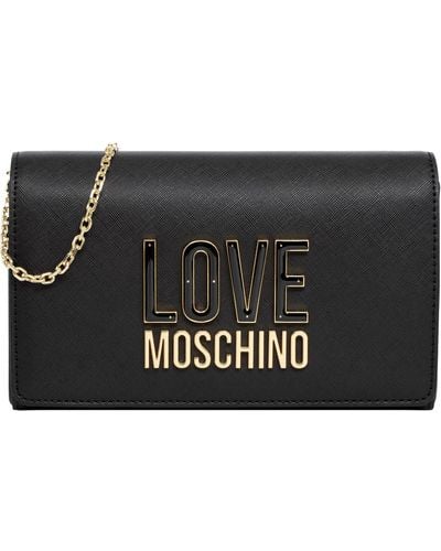 Love Moschino Jelly Logo Crossbody Bag - Black