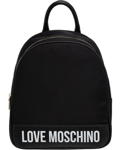 Love Moschino Zaino logo print - Nero