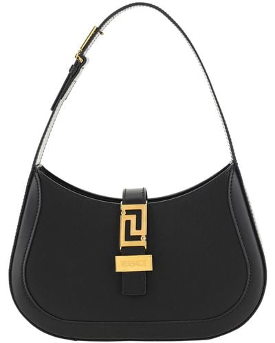 Versace Greca Goddess Hobo Bag - Black