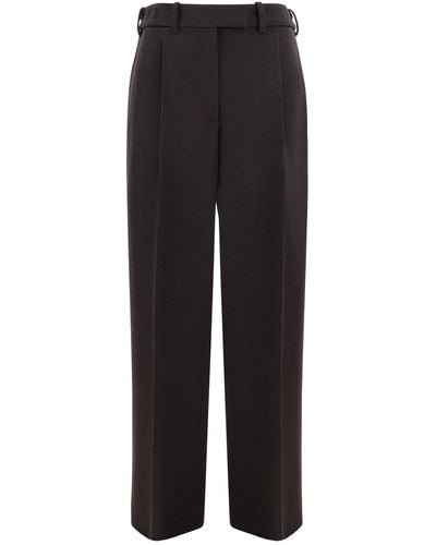 The Row Roan Trousers - Black