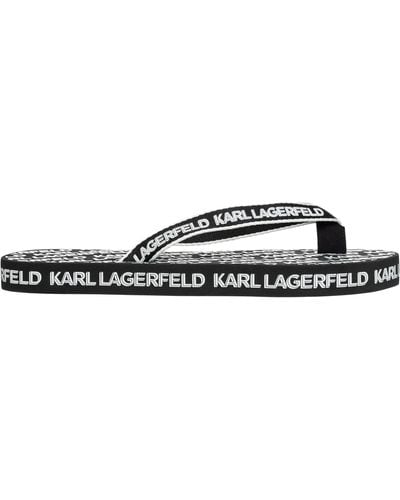 Karl Lagerfeld Kosta Flip Flops - Black
