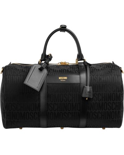 Moschino Borsone da viaggio logo - Nero