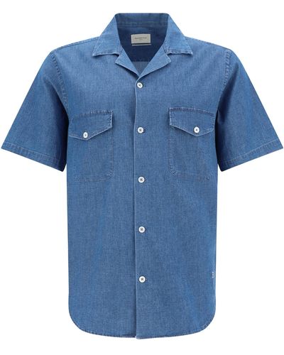 Brooksfield Short Sleeve Shirt - Blue