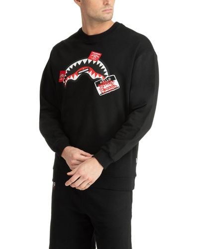 Sprayground Label Shark Sweatshirt - Black