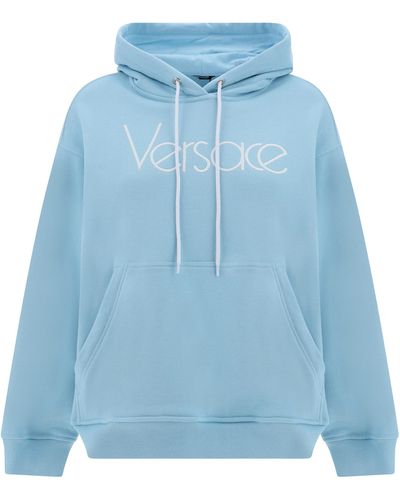 Versace Felpa con cappuccio - Blu