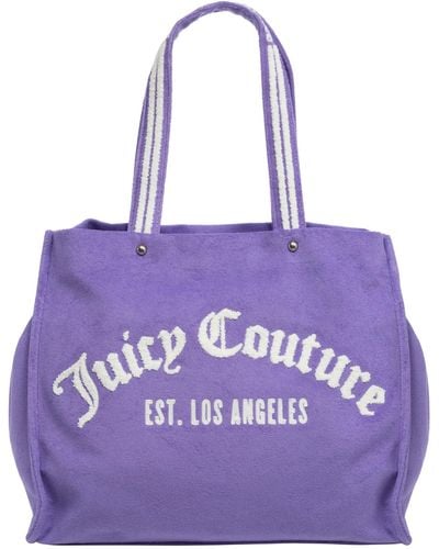 Juicy Couture Iris Towelling Tote Bag - Purple