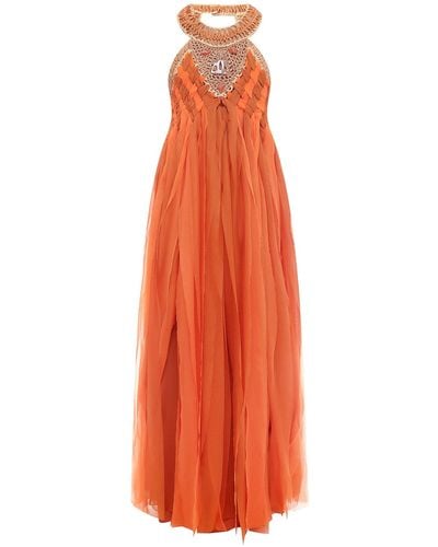 Alberta Ferretti Long Dress - Orange