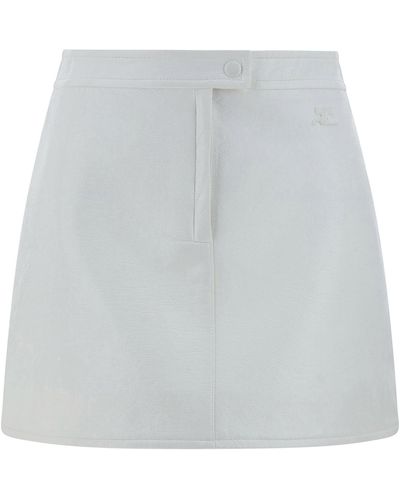 Courreges Mini Skirt - White
