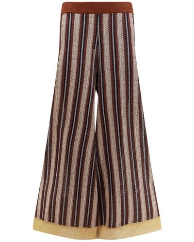 Erika Cavallini Semi Couture Trousers - Brown