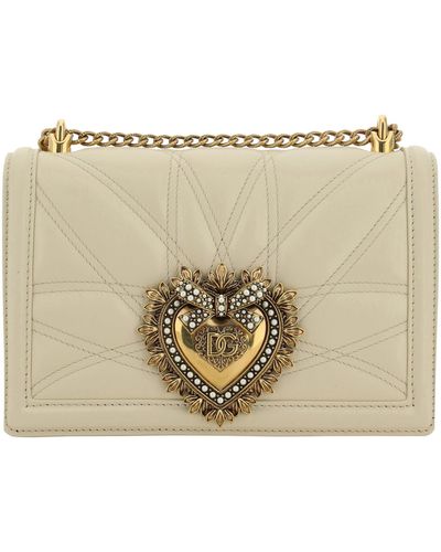 Dolce & Gabbana Devotion Crossbody Bag - Natural