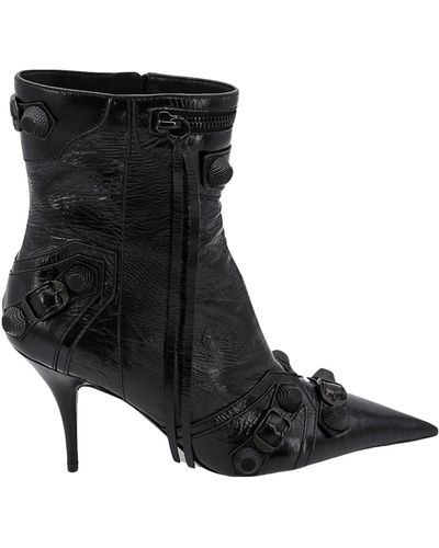 Balenciaga Le Cagole Heeled Boots - Black