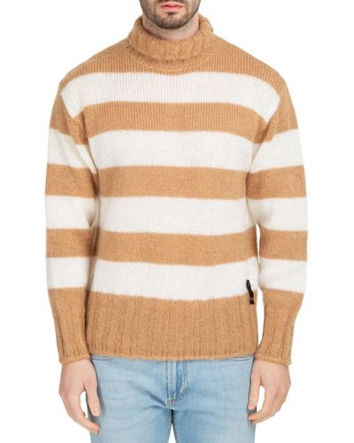 Turtlenecks & Polo necks Fendi - Mink fur cuff cashmere sweater -  FZY545A1DEZNM