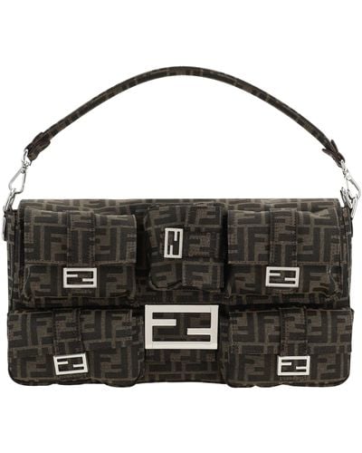 Fendi Baguette Handbag - Black