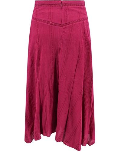 Isabel Marant Aline Midi Skirt - Pink