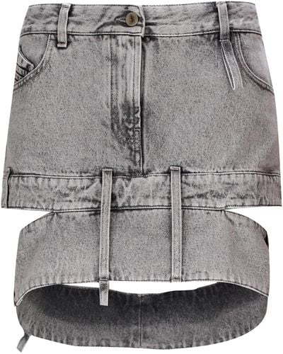 The Attico Mini Skirt - Grey