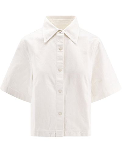 Closed Short Sleeve Shirt - White