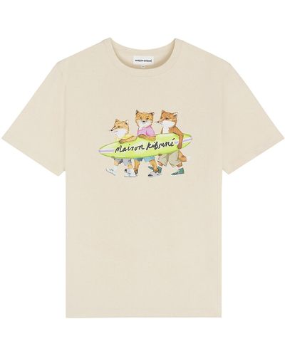 Maison Kitsuné T-shirt foxes - Neutro