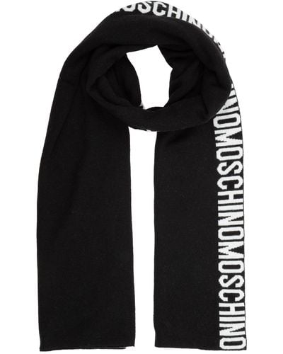 Moschino Cashmere Wool Scarf - Black